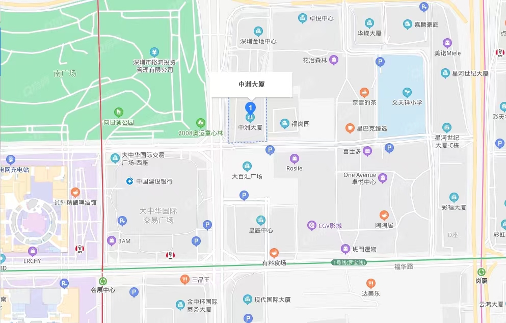 中洲大廈，福崗園二期-均價340元/平