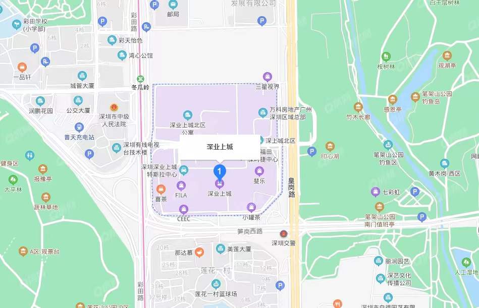 深業上城研發大廈，深圳上城南區-均價200元/平
