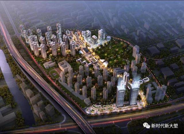 蘿峰舊改中部創新發展軸示意圖